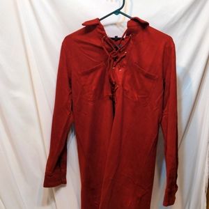Olivaceous rust colored blouse size medium